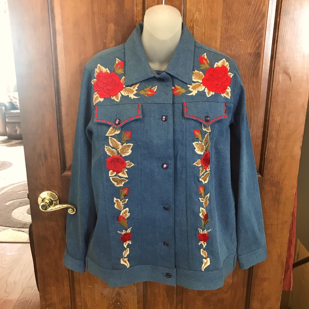 Diane’s Essentials women’s cotton denim Jacket. Vintage??  Size Small